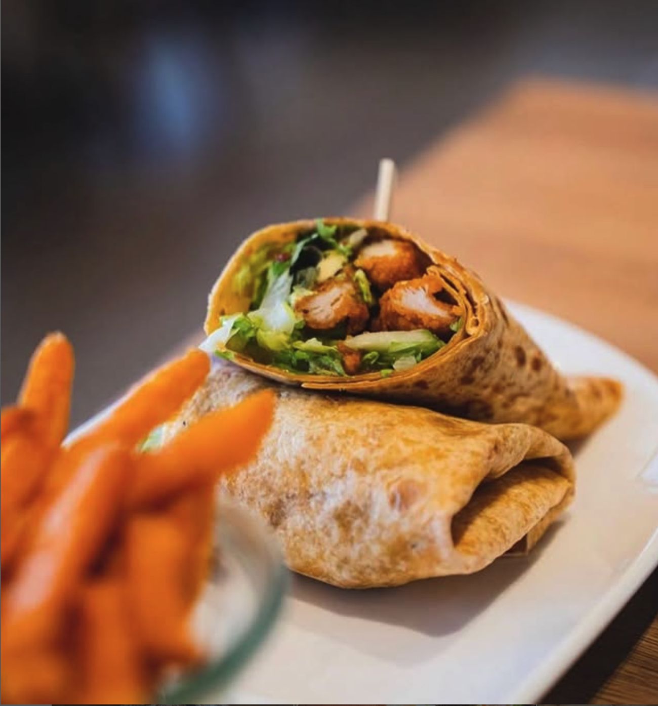 Chicken tender wrap